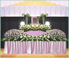 生花祭壇50プラン　D祭壇